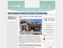 Tablet Screenshot of dkappraisals.com